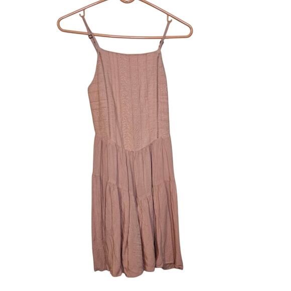 Wild Fable Size Extra Small XS Light Pink Pastel Dress Pockets Cotton Rayon - Picture 1 of 9